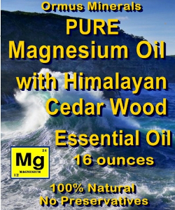 Ormus Minerals -Pure Magnesium Oil with Himalayan Cedar Wood EO Ormus Minerals -Pure Magnesium Oil with Himalayan Cedar Wood EO